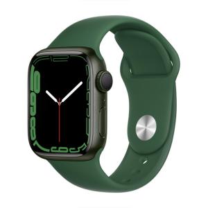 Apple Watch Series 7 41mm Green Aluminum Case with Clover Sport Band