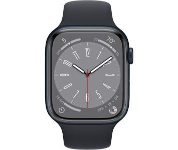 Apple Watch Series 8 45mm Midnight Aluminum Case with Midnight Sport Band