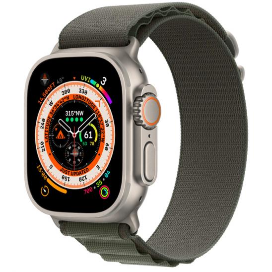 Apple Apple Watch Ultra 49mm Titanium Case with Green Alpine