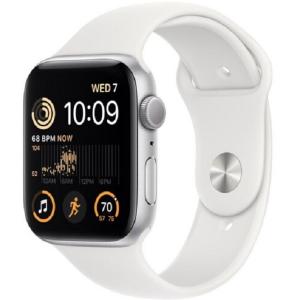 Apple Watch SE 2 40mm Silver Aluminium Case with White Sport Band S/M